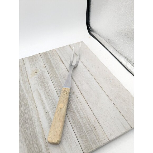 Vintage Flint Arrowhead Stainless USA Small Serving Meat Fork Small 11" USA - Picture 1 of 8